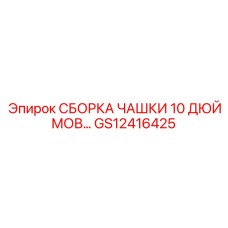 GS12416425 СБОРКА ЧАШКИ 10 ДЮЙМОВ Epiroc