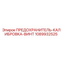 1089932525 ПРЕДОХРАНИТЕЛЬ-КАЛИБРОВКА-ВИНТ Epiroc