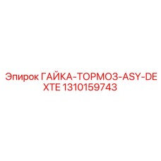 1310159743 ГАЙКА-ТОРМОЗ-ASY-DEXTE Epiroc