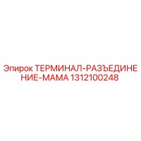 1312100248 ТЕРМИНАЛ-РАЗЪЕДИНЕНИЕ-МАМА (Epiroc)