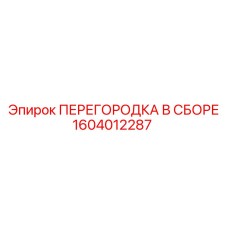 1604012287 ПЕРЕГОРОДКА В СБОРЕ Epiroc