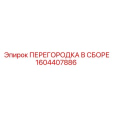 1604407886 ПЕРЕГОРОДКА В СБОРЕ Epiroc