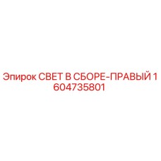 1604735801 СВЕТ В СБОРЕ-ПРАВЫЙ Epiroc