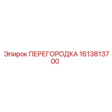 1613813700 ПЕРЕГОРОДКА Epiroc
