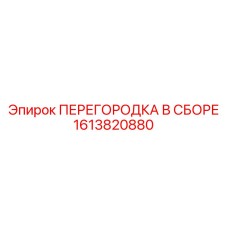 1613820880 ПЕРЕГОРОДКА В СБОРЕ Epiroc