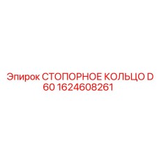 Оригинальное стопорное кольцо Epiroc диаметром 60 мм 1624608261