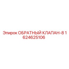 1624625106 ОБРАТНЫЙ КЛАПАН-8 Epiroc