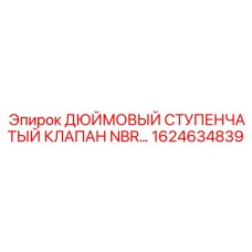 1624634839 ДЮЙМОВЫЙ СТУПЕНЧАТЫЙ КЛАПАН NBR Epiroc