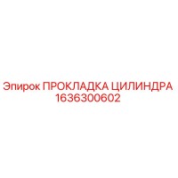 1636300602 ПРОКЛАДКА ЦИЛИНДРА Epiroc