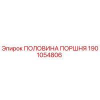 1901054806 ПОЛОВИНА ПОРШНЯ Epiroc