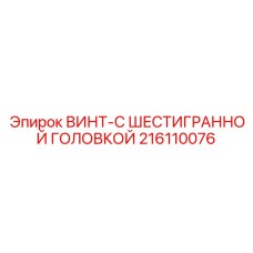 216110076 Screw with Hexagonal Head Epiroc