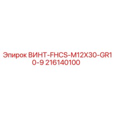216140100 ВИНТ-FHCS-M12X30-GR10-9 - Epiroc