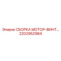 2202952984 СБОРКА МОТОР-ВИНТ Epiroc