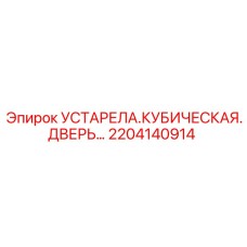 2204140914 УСТАРЕЛА.КУБИЧЕСКАЯ.ДВЕРЬ Epiroc