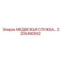 2205490552 МЕДВЕЖЬЯ СЛУЖБА Epiroc