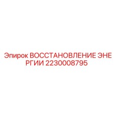 2230008795 ВОССТАНОВЛЕНИЕ ЭНЕРГИИ Epiroc