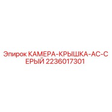 Изображение оригинальной запасной части КАМЕРА-КРЫШКА-AC-СЕРЫЙ Epiroc, номер 2236017301, для буровых машин