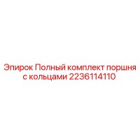 2236114110 Полный комплект поршня с кольцами Epiroc