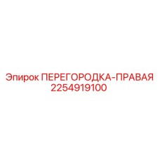 2254919100 ПЕРЕГОРОДКА-ПРАВАЯ Epiroc