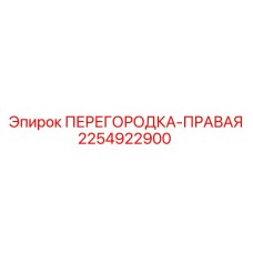 2254922900 ПЕРЕГОРОДКА-ПРАВАЯ Epiroc