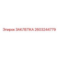 2603244779 ЗАКЛЕПКА Epiroc