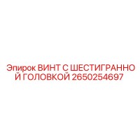 2650254697 ВИНТ С ШЕСТИГРАННОЙ ГОЛОВКОЙ Epiroc