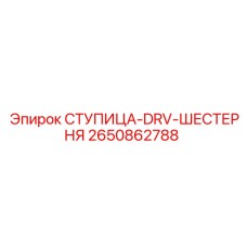 2650862788 СТУПИЦА-DRV-ШЕСТЕРНЯ Epiroc