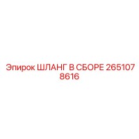 2651078616 ШЛАНГ В СБОРЕ Epiroc