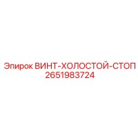 2651983724 ВИНТ-ХОЛОСТОЙ-СТОП Epiroc