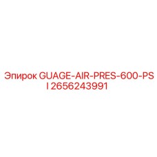 2656243991 GUAGE-AIR-PRES-600-PSI Epiroc