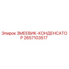 2657103517 ЗМЕЕВИК-КОНДЕНСАТОР Epiroc