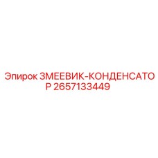 2657133449 ЗМЕЕВИК-КОНДЕНСАТОР Epiroc