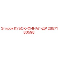 2657180598 КУБОК-ФИНАЛ-ДР Epiroc