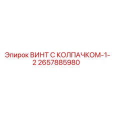 Крепежный винт Epiroc 2657885980 с нейлоновым колпачком
