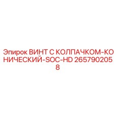 2657902058 ВИНТ С КОЛПАЧКОМ-КОНИЧЕСКИЙ-SOC-HD (Epiroc)