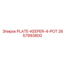 2657993800 PLATE-KEEPER-4-POT Epiroc