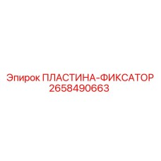 2658490663 ПЛАСТИНА-ФИКСАТОР Epiroc
