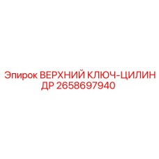 Цилиндр для верхнего ключа буровой установки артикул 2658697940