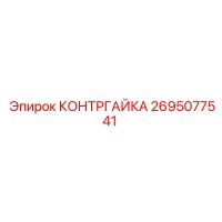 2695077541 КОНТРГАЙКА Epiroc
