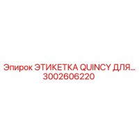 3002606220 ЭТИКЕТКА QUINCY ДЛЯ… Epiroc