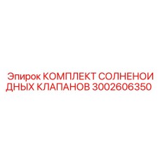 3002606350 КОМПЛЕКТ СОЛНЕНОИДНЫХ КЛАПАНОВ Epiroc
