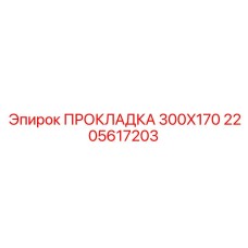 2205617203 ПРОКЛАДКА 300X170 Epiroc
