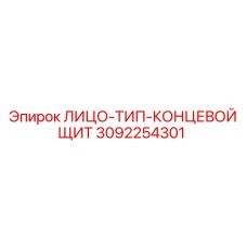 3092254301 ЛИЦО-ТИП-КОНЦЕВОЙ ЩИТ Epiroc