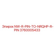 3760005433 NW-R-PIN-TO-NRQHP-R-PIN Epiroc