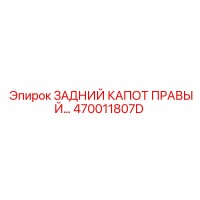 470011807D ЗАДНИЙ КАПОТ ПРАВЫЙ Epiroc