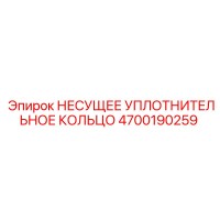 4700190259 НЕСУЩЕЕ УПЛОТНИТЕЛЬНОЕ КОЛЬЦО Epiroc