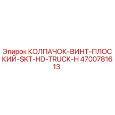 4700781613 КОЛПАЧОК-ВИНТ-ПЛОСКИЙ-SKT-HD-TRUCK-H Epiroc