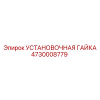 4730008779 УСТАНОВОЧНАЯ ГАЙКА Epiroc