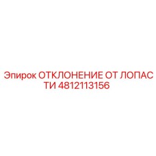 4812113156 ОТКЛОНЕНИЕ ОТ ЛОПАСТИ Epiroc