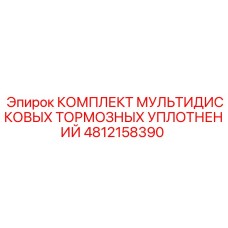 4812158390 КОМПЛЕКТ МУЛЬТИДИСКОВЫХ ТОРМОЗНЫХ УПЛОТНЕНИЙ - Epiroc